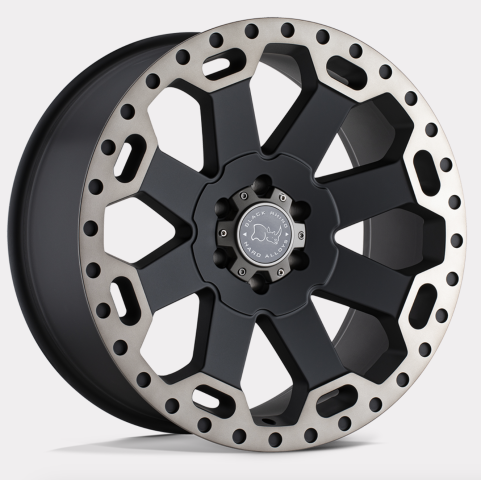 Warlord Mattschwarz 17x9 6x5.5